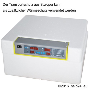 Helo Inkubator Brutmaschine EW-48 mit Zeitschaltuhr, automatische Wendefunktion, Temperaturregler und Temperaturalarm - 7